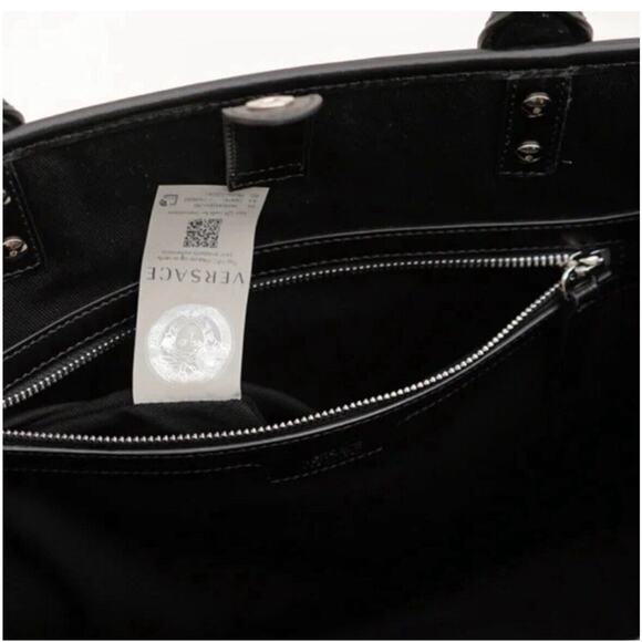 Versace Medusa La Vacanza Studded Raffia Leather Trim Large Tote Bag NWT $2,075 - Picture 13 of 16